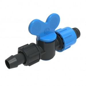 Mini valve offtake with nut for tape (PP)